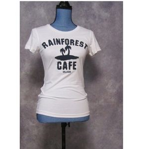 NWT Rainforest Cafe Orlando White T-Shirt Size M